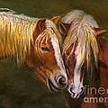 HORSES IN LOVE ART PRINT