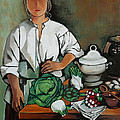 VEGETABLE LADY WALL ART